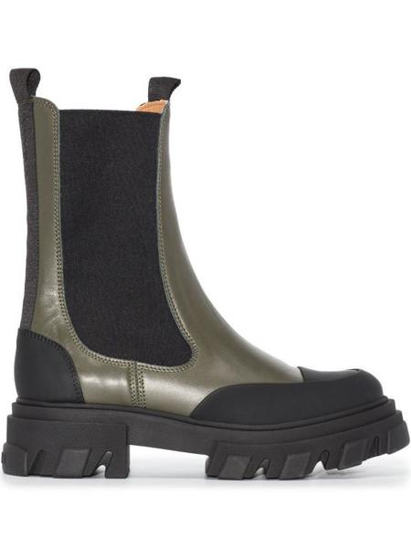 【関税・送料込み】GANNI SOFT POINTY CROP BOOTS NAPLACK Ganni Soft Pointy Crop Boot Naplack - Black | Garmentory