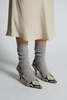 ELEVEN SIX Ali Ribbed Sock - Pale Grey Melange - Thumbnail 2