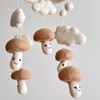 Deer Harbour Design Felt Baby Mobile - Smiley Mushroom - Thumbnail 6