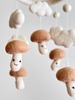 Deer Harbour Design Felt Baby Mobile - Smiley Mushroom - Thumbnail 7