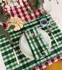 Archive New York Josefina Plaid Dinner Napkins - Thumbnail 2