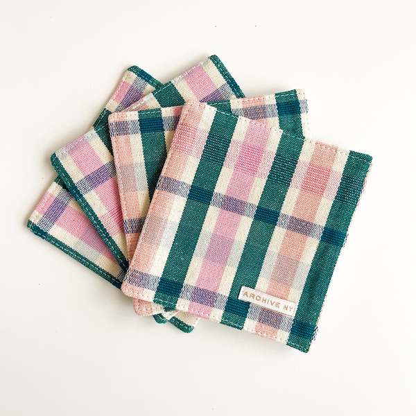 Archive New York Lola Plaid Coasters
