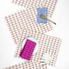 Archive New York San Lucas Plaid Placemat - White & Orange - Thumbnail 1