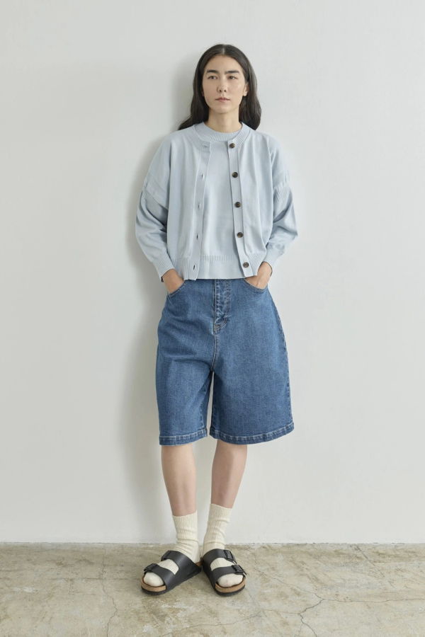 Nicholson & Nicholson Cindy Cardigan - Sax Blue