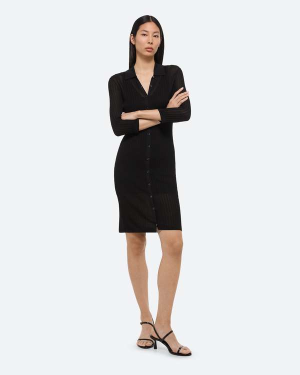 CLEMENTINE'S Helmut Lang Polo Knit Dress - Black CLEMENTINE'S Helmut Lang Polo Knit Dress - Black