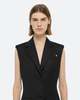 Helmut Lang Sleeveless Waisted Blazer Dress - Black - Thumbnail 3