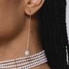 Montserrat New York La Perla Threader Earrings - White - Thumbnail 2