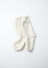 RoToTo Double Face Crew Knit Sock - Ivory - Thumbnail 1