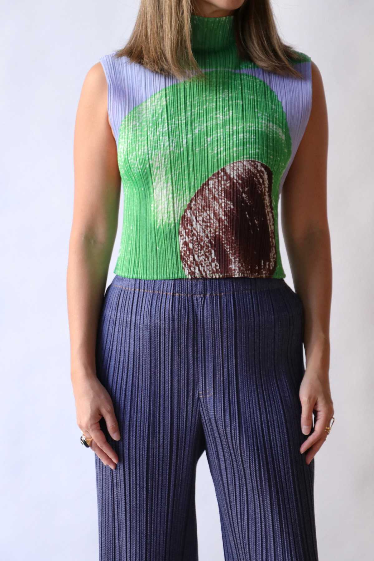 Issey Miyake Pleats Please Backlight Top - Brown | Garmentory