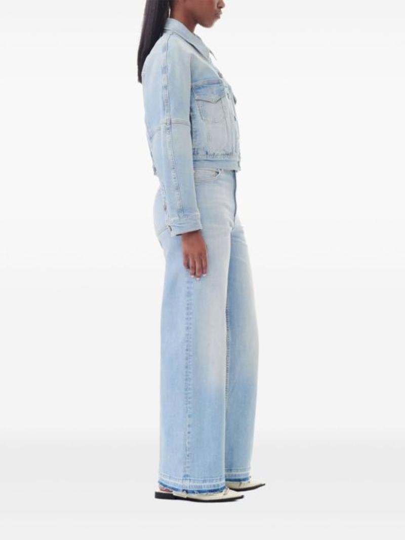 【関税＆送料込み】Ganni Heavy Denim Jacket GANNI Heavy Denim Cropped Jacket (Washed Black/Black) – CNCPTS