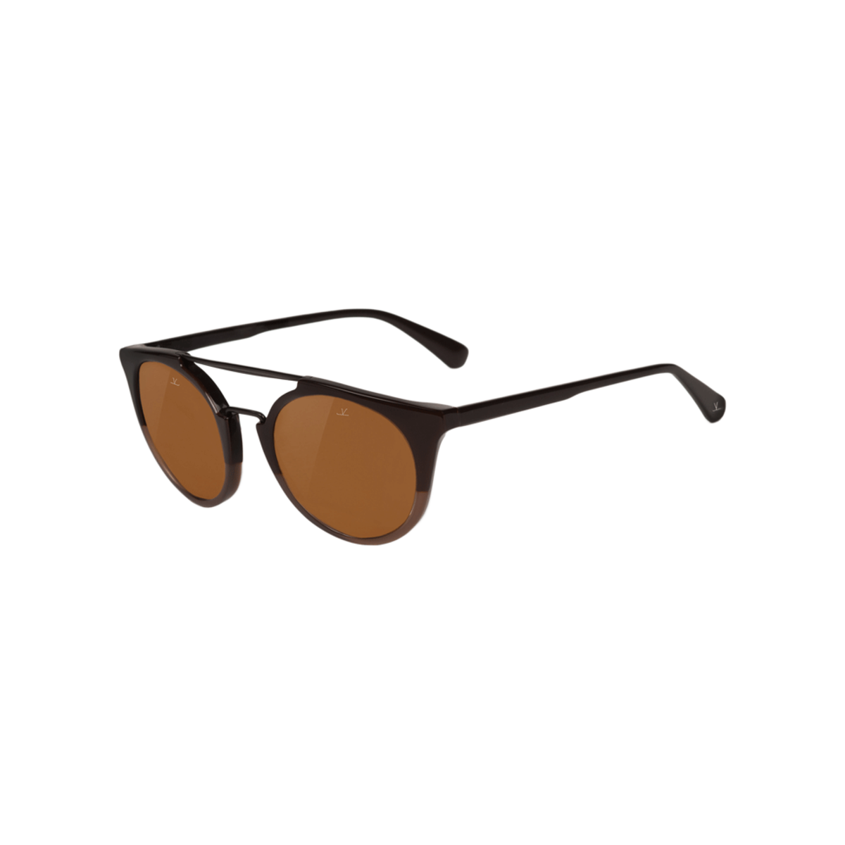 Vuarnet Cable Car Round Sunglasses - Brown/Taupe | Garmentory display picture 1