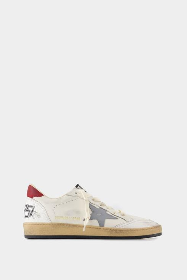 Golden Goose Sneakers - White/Silver/Blue/Red