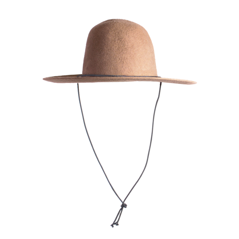 Westerlind Felt Hat with Cord Camel