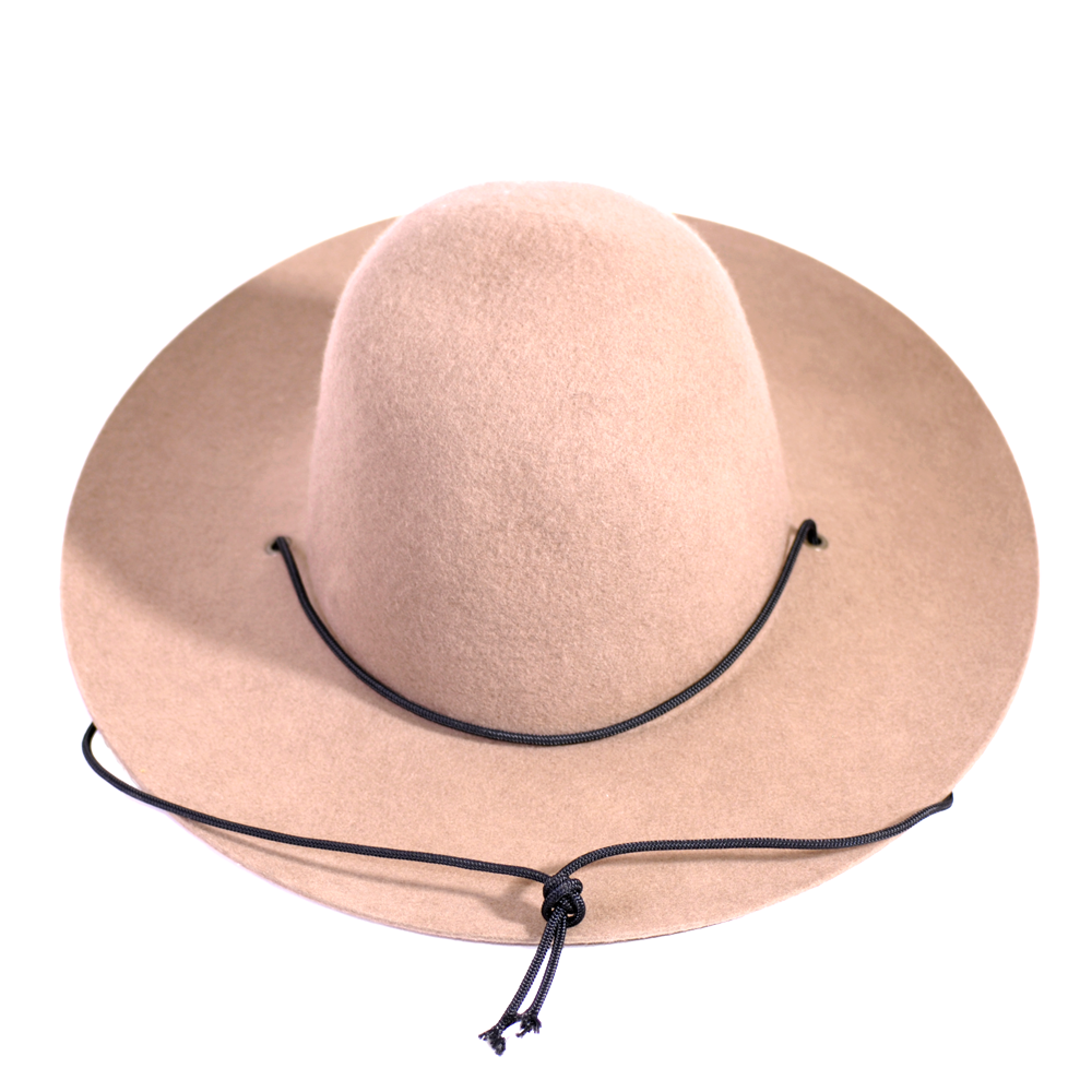 Unisex Westerlind Felt Hat with Cord Camel Garmentory