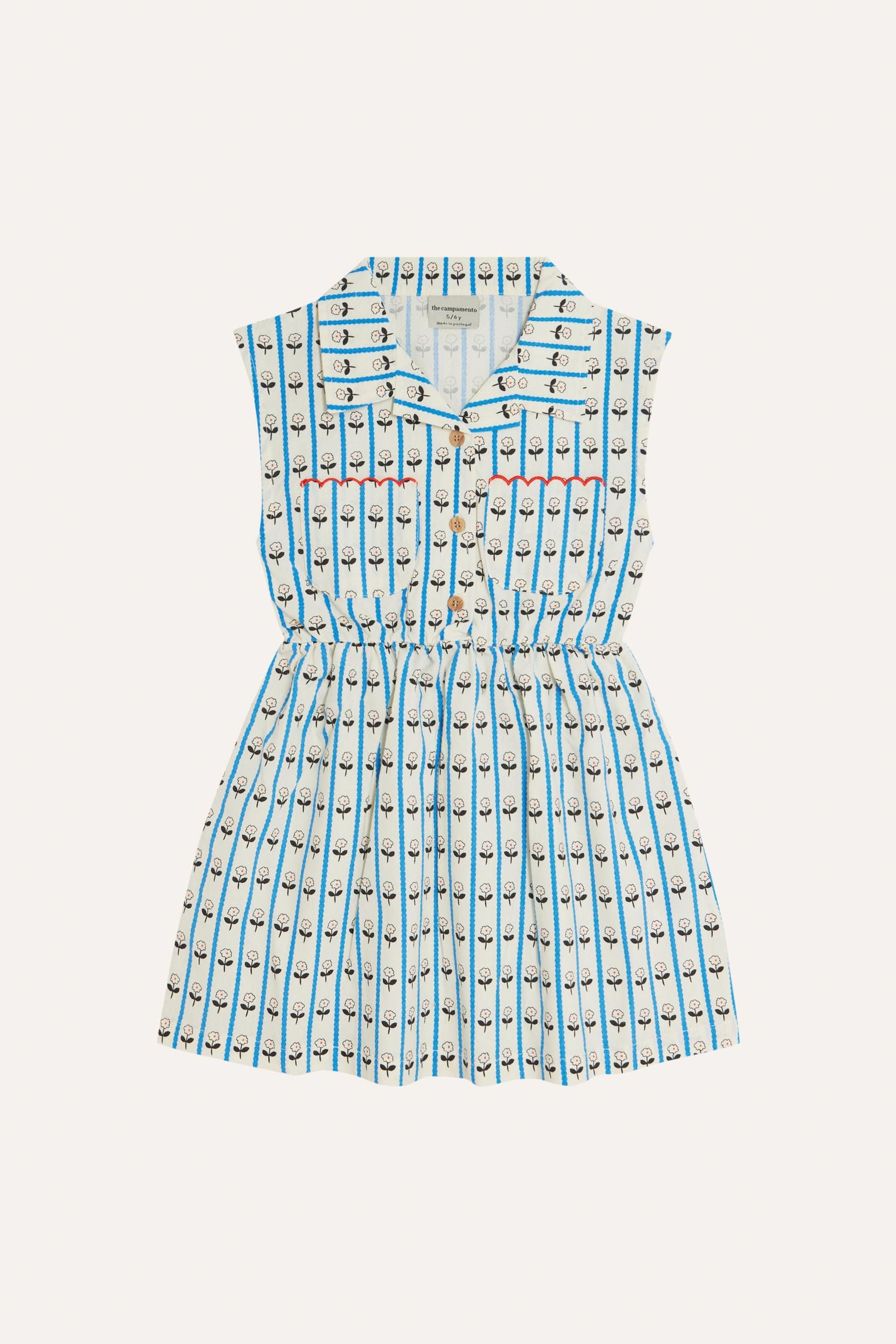 The Campamento Flowers Dress - Ecru | Garmentory