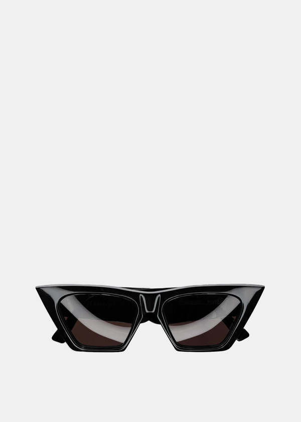 PHOEBE PHILO Peak Sunglasses - Black | Garmentory