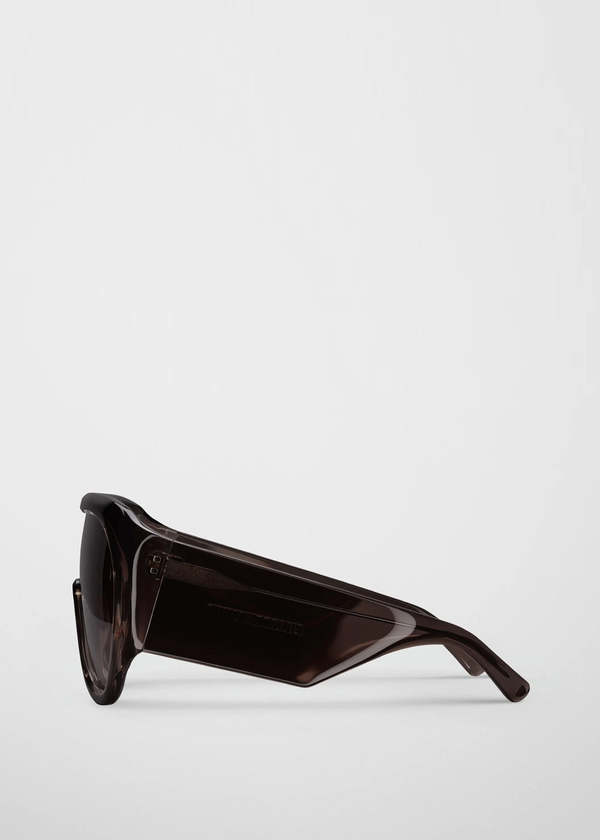 PHOEBE PHILO Bomb Oversized Frame Sunglasses - Brown