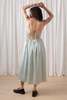 Ali Golden Tie Back Midi Dress - Sage - Thumbnail 8