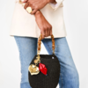 Clare V. Pot de Miel Bag - Black/Cream - Thumbnail 3