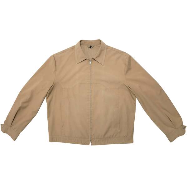 Diolen 70s Micro Mesh Lined Western Utility Jacket - Beige