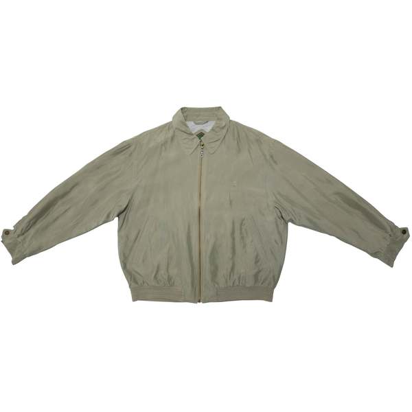 El Corte Ingls 70s Nylon Microfiber Bomber Jacket - Green