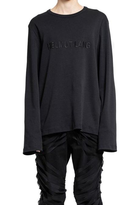 Helmut Lang Worldwide Long Sleeve T-Shirt - White | Garmentory