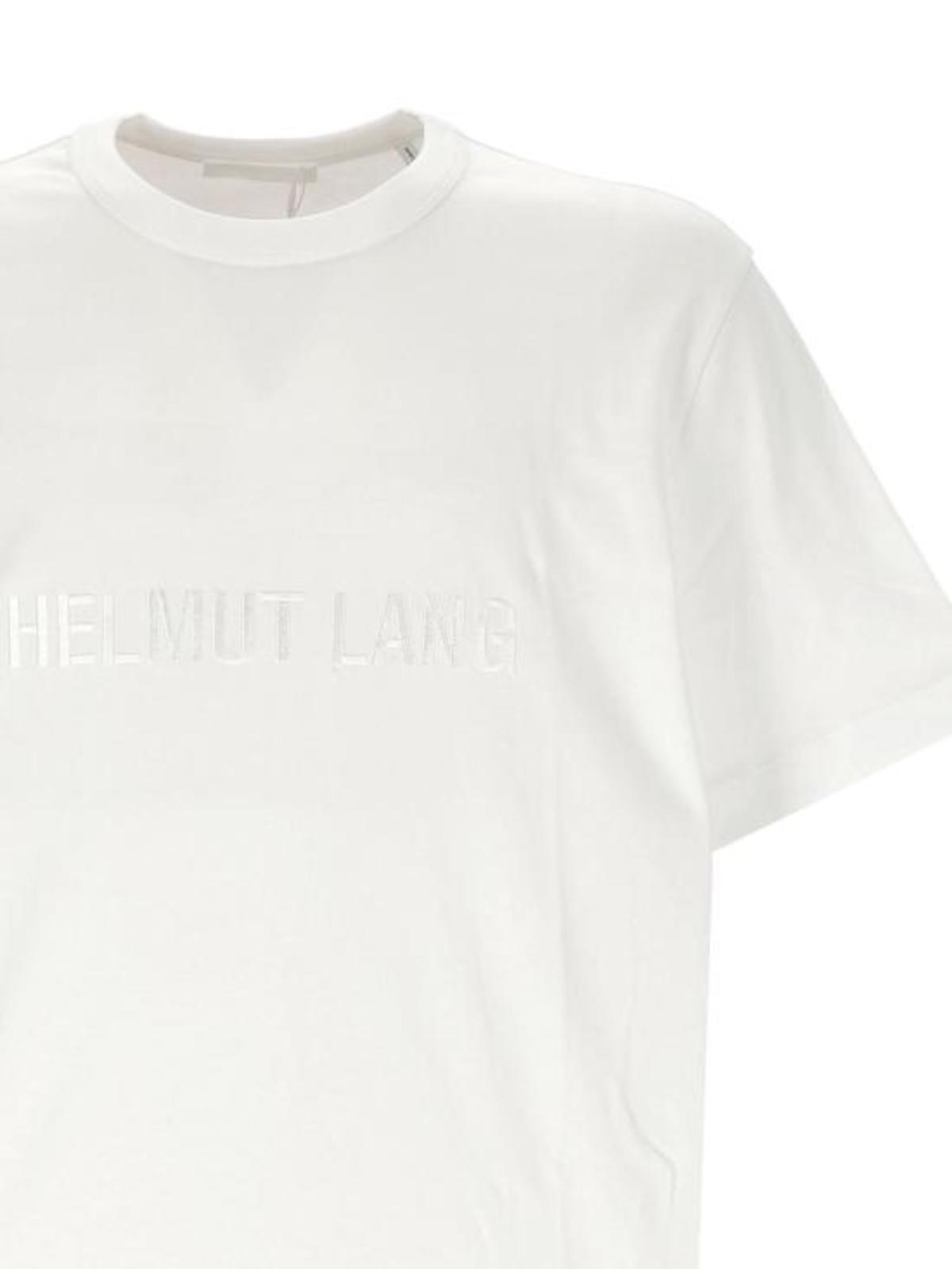 ★HELMUT LANG★ Logo Short Sleeve T-Shirt White O04HM599100 Helmut Lang Logo Tee | HELMUTLANG.COM