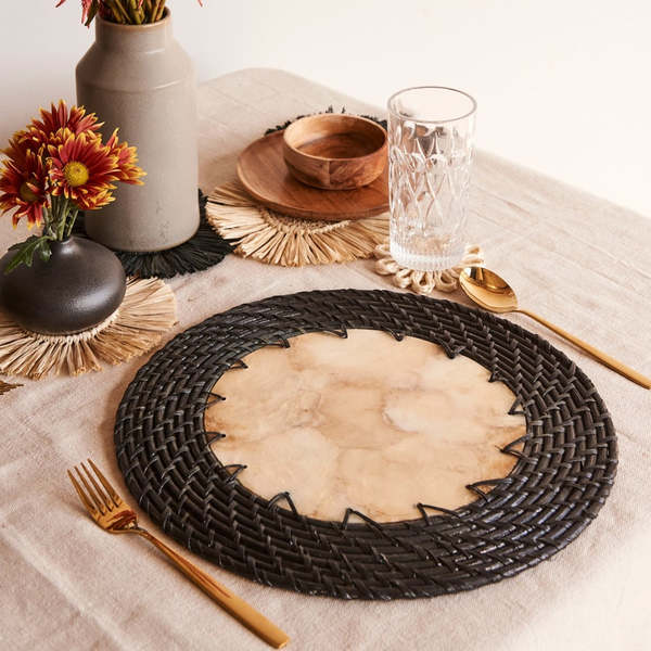 Kubo Capiz Shell Placemats - Set of 2