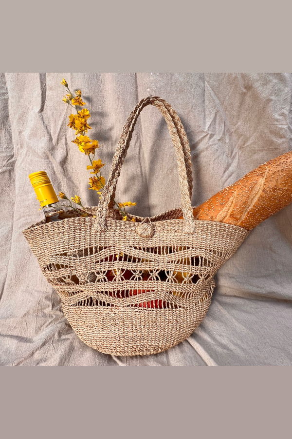 kubo Mira Woven Market Bag