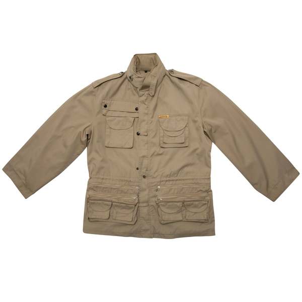GLOBETROTTER 70s Twill Weave Safari Jacket - Beige