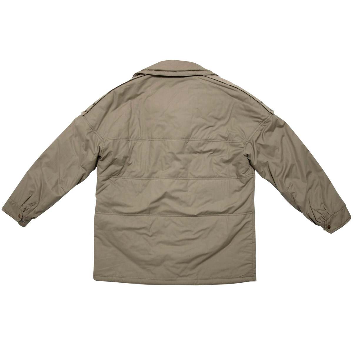 【DISCERNMENT】Fade Padded Long Field Jacket valmeline Zethadeem Custom Padded Field Jacket - Beige