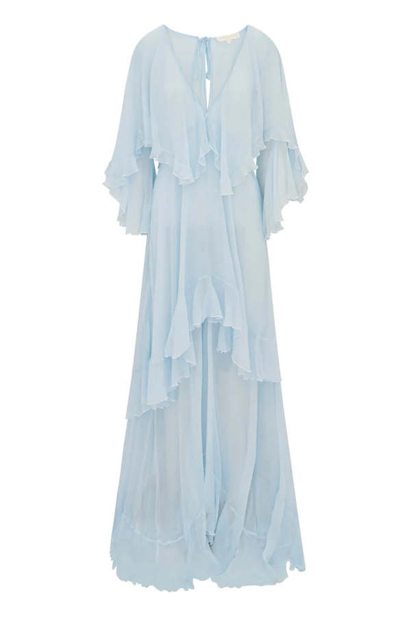loveshackfancy collia silk chiffon maxi dress LoveShackFancy Collia Dress
