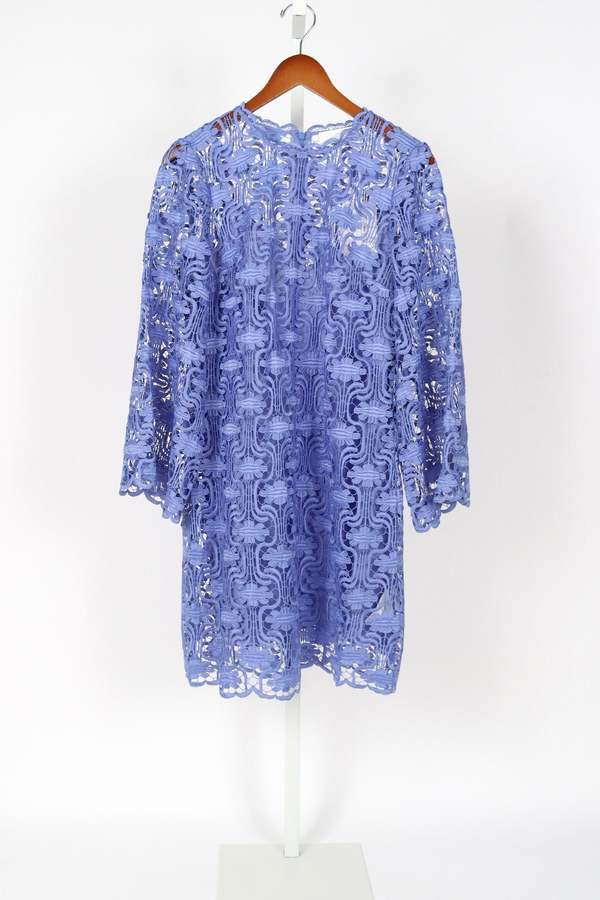 Zimmermann Maxine Lace Tunic Dress - Cornflower | Garmentory Zimmermann Maxine Lace Tunic Dress - Cornflower | Garmentory