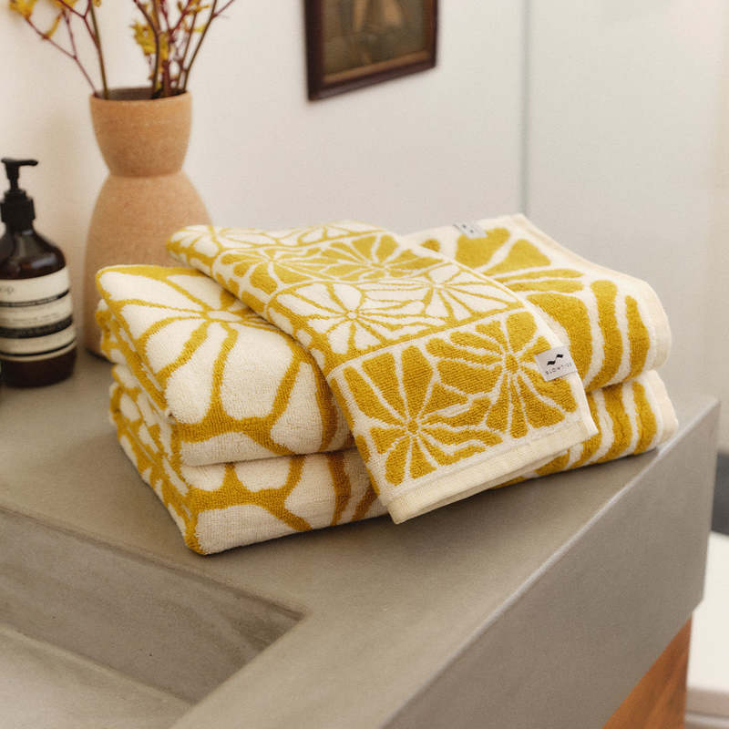 Slowtide Ciao Zen Hand Towel - Mustard