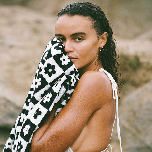 Slowtide Gigi Bath Towel - Black Slowtide Gigi Bath Towel - Black