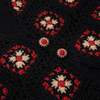 Sundazed 70s Artisanal Crochet Floral Motif Vest - Black - Thumbnail 2