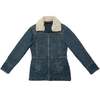 Wrangler 70s Sherpa Lined Denim Rancher Jacket - Blue - Thumbnail 1