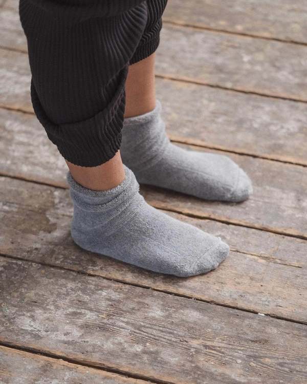 Baserange Buckle Overankle Socks - Grey Melange