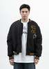RICHGAINER Black Bomber Jacket - Thumbnail 1