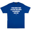 Skim Milk Box Cut Crew Neck T-Shirt - Royal Blue - Thumbnail 1