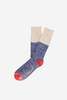 Mr. Gray HI VIS Sock - White / Blue - Thumbnail 1