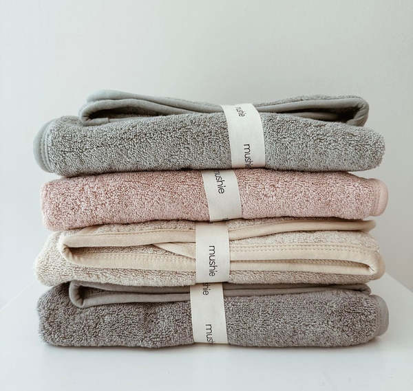 Mushie Organic Cotton Baby Hooded Towel