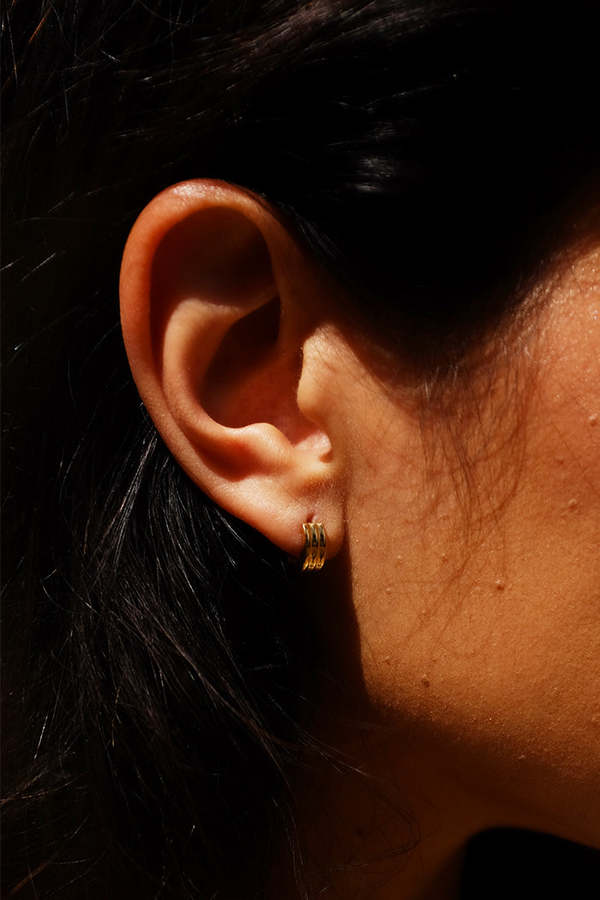 Pipe & Row Claire Huggies Earrings Pipe & Row Claire Huggies Earrings