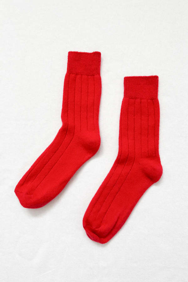 Le Bon Shoppe Classic Cashmere Socks - Red