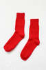 Le Bon Shoppe Classic Cashmere Socks - Red - Thumbnail 1