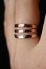 Hannah Naomi Extra Thick Hammered Ring - Gold - Thumbnail 2
