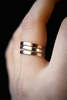 Hannah Naomi Extra Thick Hammered Ring - Gold - Thumbnail 7