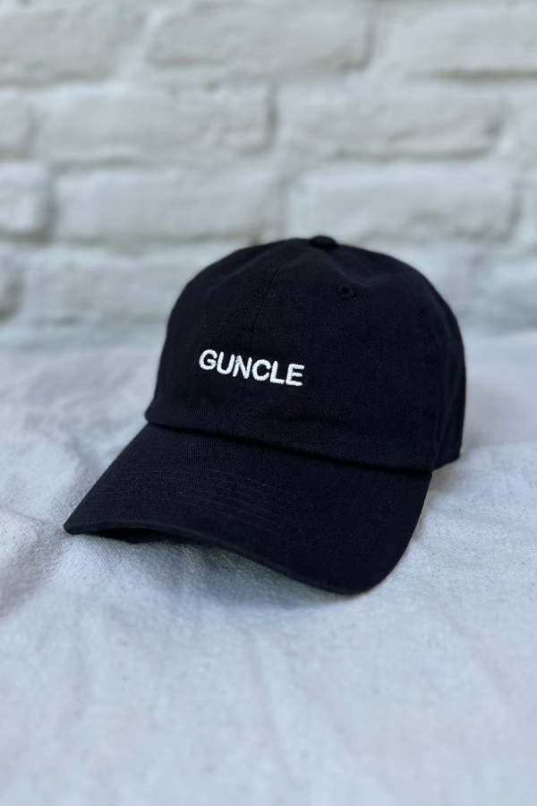 "INTENTIONALLY __________." Guncle Hat - Black/White
