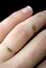 Hannah Naomi Hammered Thin Stacking Ring - Gold - Thumbnail 3