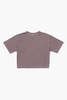 Richer Poorer Short Sleeve Crop Tee - Plum Smoke - Thumbnail 4